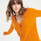 LILLY 7 Cardigan col V en cachemire cintré orange citrouille-gilet cardigan col V femme-Studio Cashmere8-L-SC8-00194-orange citrouille-Urbanheer