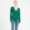 LILLY 7 Cardigan col V en cachemire cintré vert émeraude-gilet cardigan col V femme-Studio Cashmere8-S-SC8-00195-vert émeraude-Urbanheer