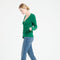LILLY 7 Cardigan col V en cachemire cintré vert émeraude-gilet cardigan col V femme-Studio Cashmere8-S-SC8-00195-vert émeraude-Urbanheer