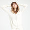 LILLY 8 Sweat à capuche zippé en cachemire blanc écru-gilet à capuche femme-Studio Cashmere8-XL-SC8-00202-écru-Urbanheer