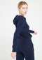 LILLY 8 Sweat à capuche zippé en cachemire bleu marine-gilet à capuche femme-Studio Cashmere8-L-SC8-00199-bleu marine-Urbanheer