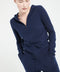 LILLY 8 Sweat à capuche zippé en cachemire bleu marine-gilet à capuche femme-Studio Cashmere8-L-SC8-00199-bleu marine-Urbanheer