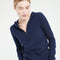 LILLY 8 Sweat à capuche zippé en cachemire bleu marine-gilet à capuche femme-Studio Cashmere8-L-SC8-00199-bleu marine-Urbanheer