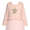 L/S Dress W Mesh Skirt-Dress-Hannah Banana-4-PINK-Urbanheer