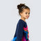 L/S Twofer Dress with Rainbow Mesh Star Detail and Tutu Mesh-Dress-Hannah Banana-12M-NAVY MULTI-Urbanheer