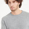 LUKE 2 Pull col rond en cachemire gris clair-col rond homme-Studio Cashmere8-S-SC8-00052-gris clair-Urbanheer