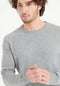 LUKE 2 Pull col rond en cachemire gris clair-col rond homme-Studio Cashmere8-S-SC8-00052-gris clair-Urbanheer
