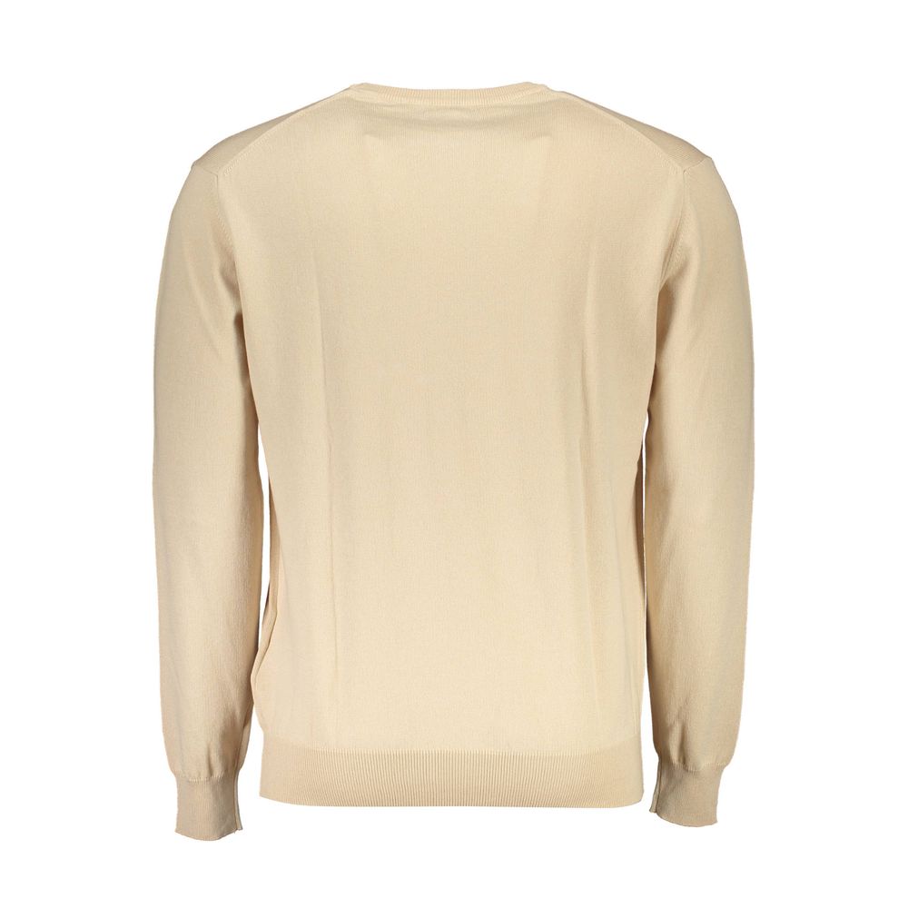 La Martina Beige Cotton Men Sweater-La Martina-M-Urbanheer