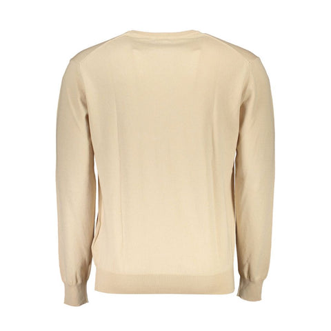 La Martina Beige Cotton Men Sweater-La Martina-M-Urbanheer