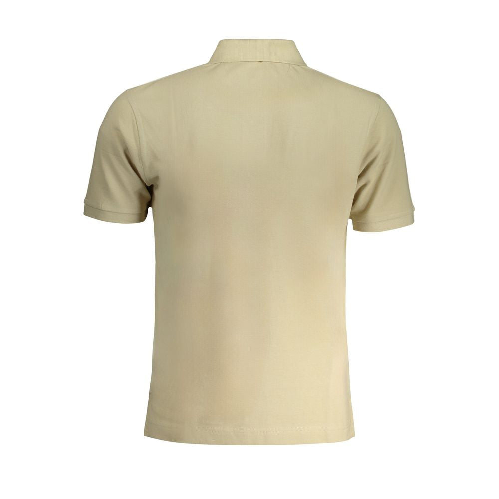 La Martina Beige Cotton Polo Shirt-La Martina-S-Urbanheer