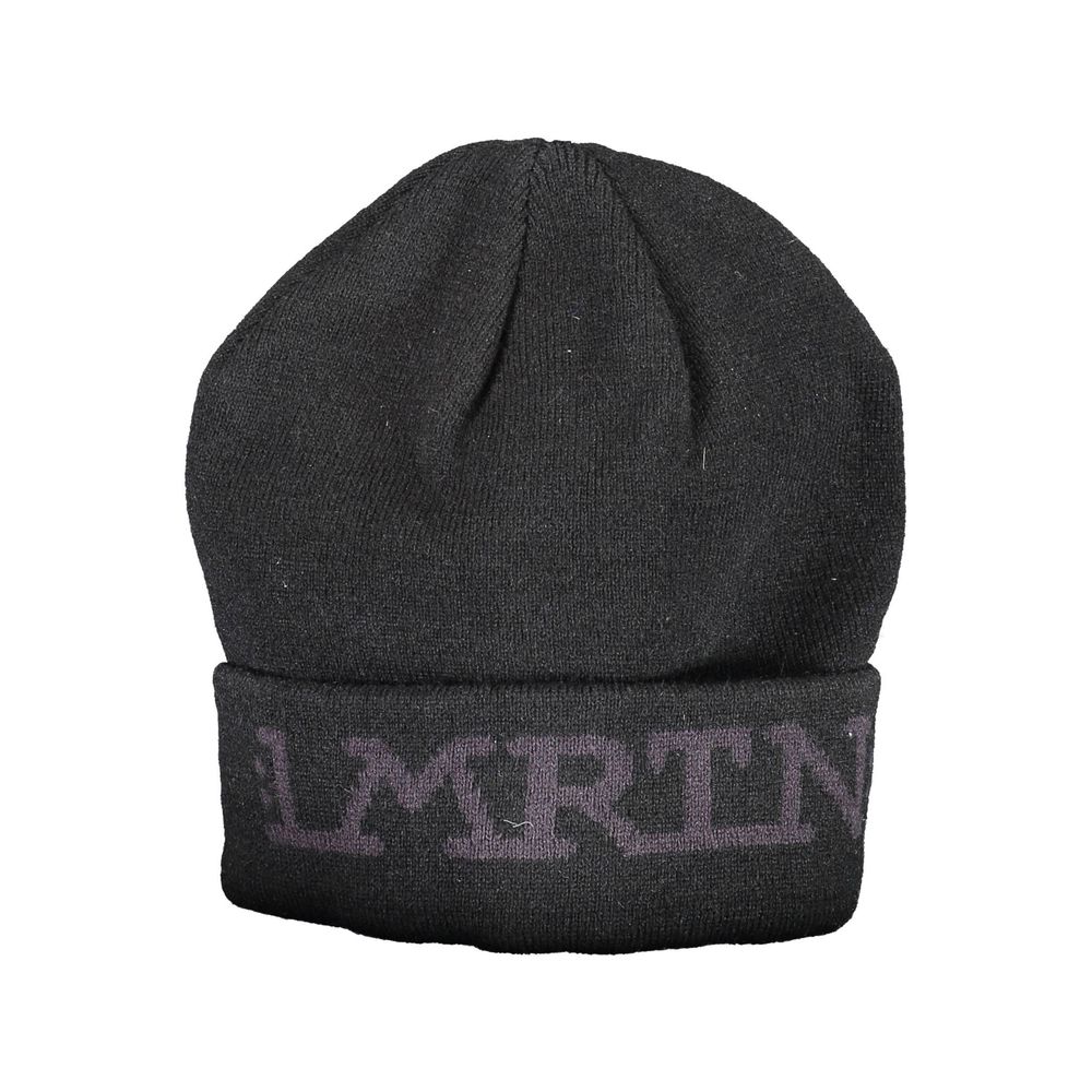 La Martina Black Acrylic Men Cap-La Martina-Urbanheer