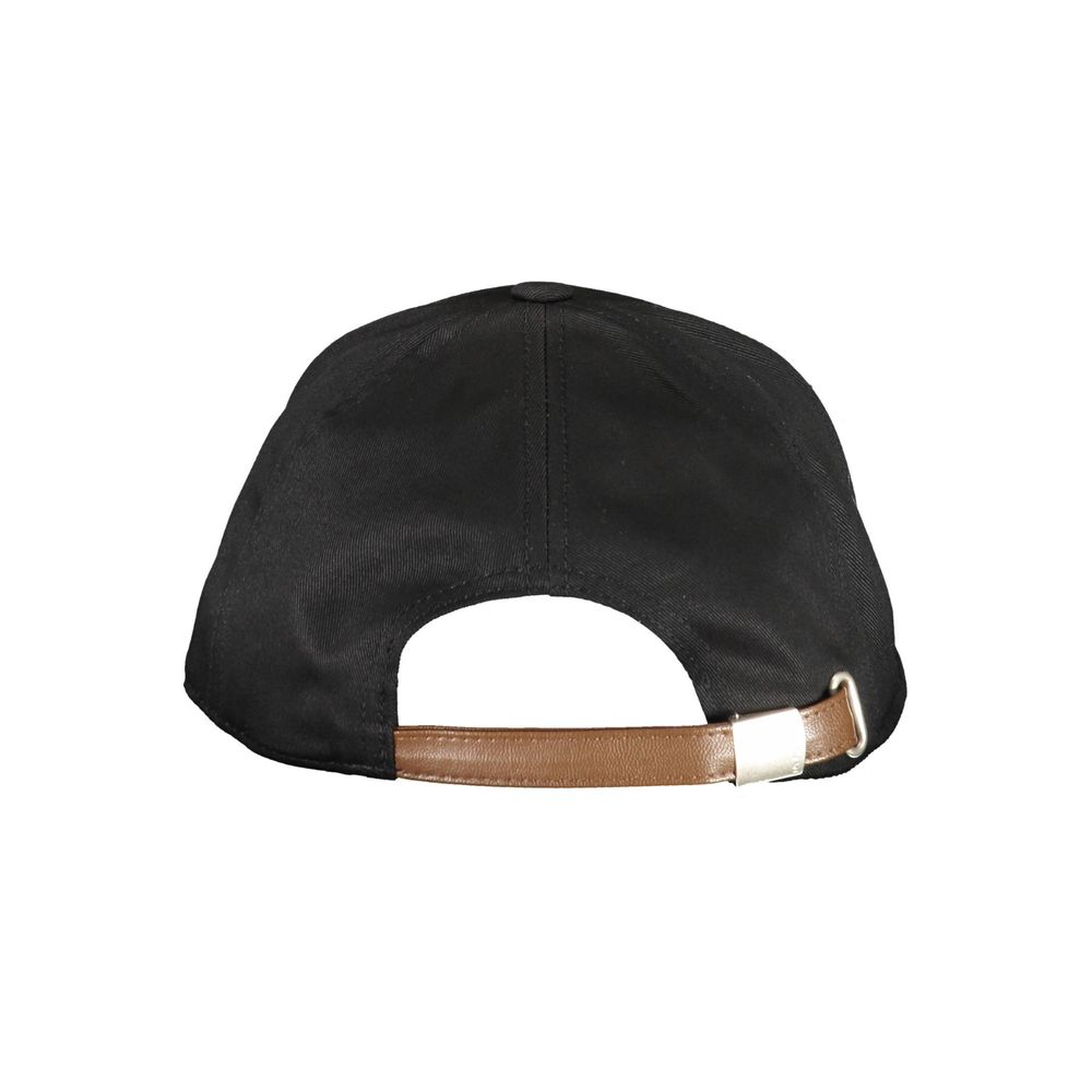 La Martina Black Cotton Men Cap-La Martina-Urbanheer