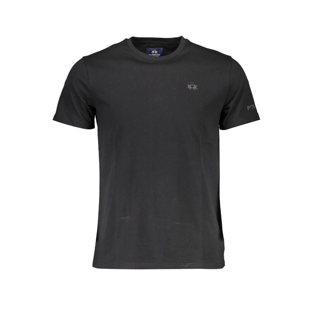 La Martina Black Cotton Men T-Shirt-La Martina-M-Urbanheer