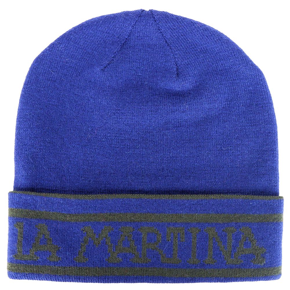 La Martina Blue Acrylic Hats & Cap-La Martina-Urbanheer