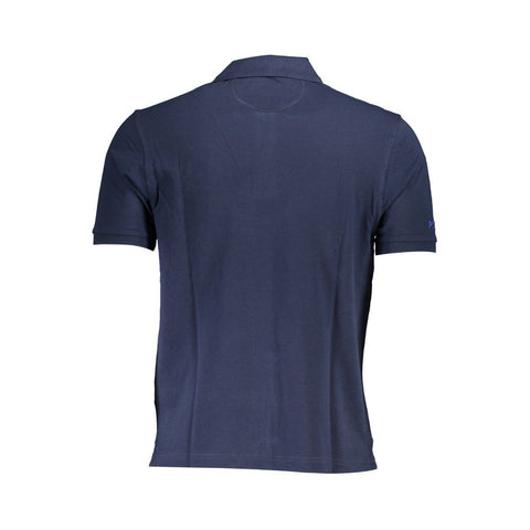 La Martina Blue Cotton Men Polo Shirt-La Martina-M-Urbanheer