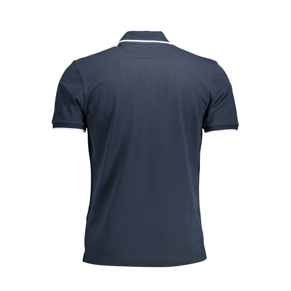 La Martina Blue Cotton Men Polo Shirt-La Martina-M-Urbanheer