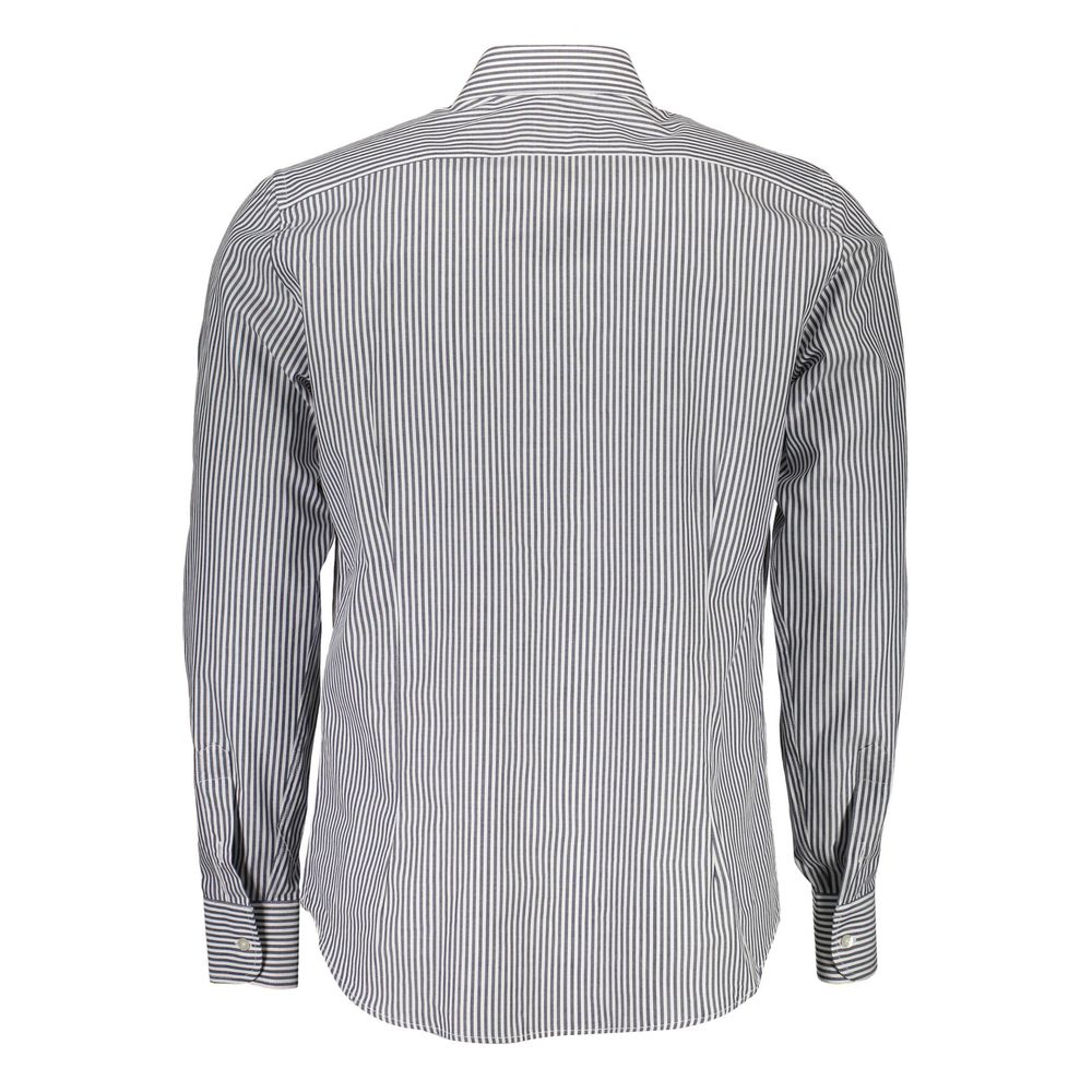 La Martina Blue Cotton Men Shirt-La Martina-M-Urbanheer