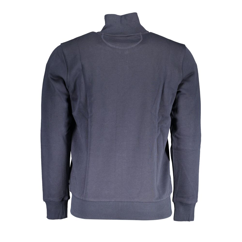 La Martina Blue Cotton Men Sweater-La Martina-S-Urbanheer