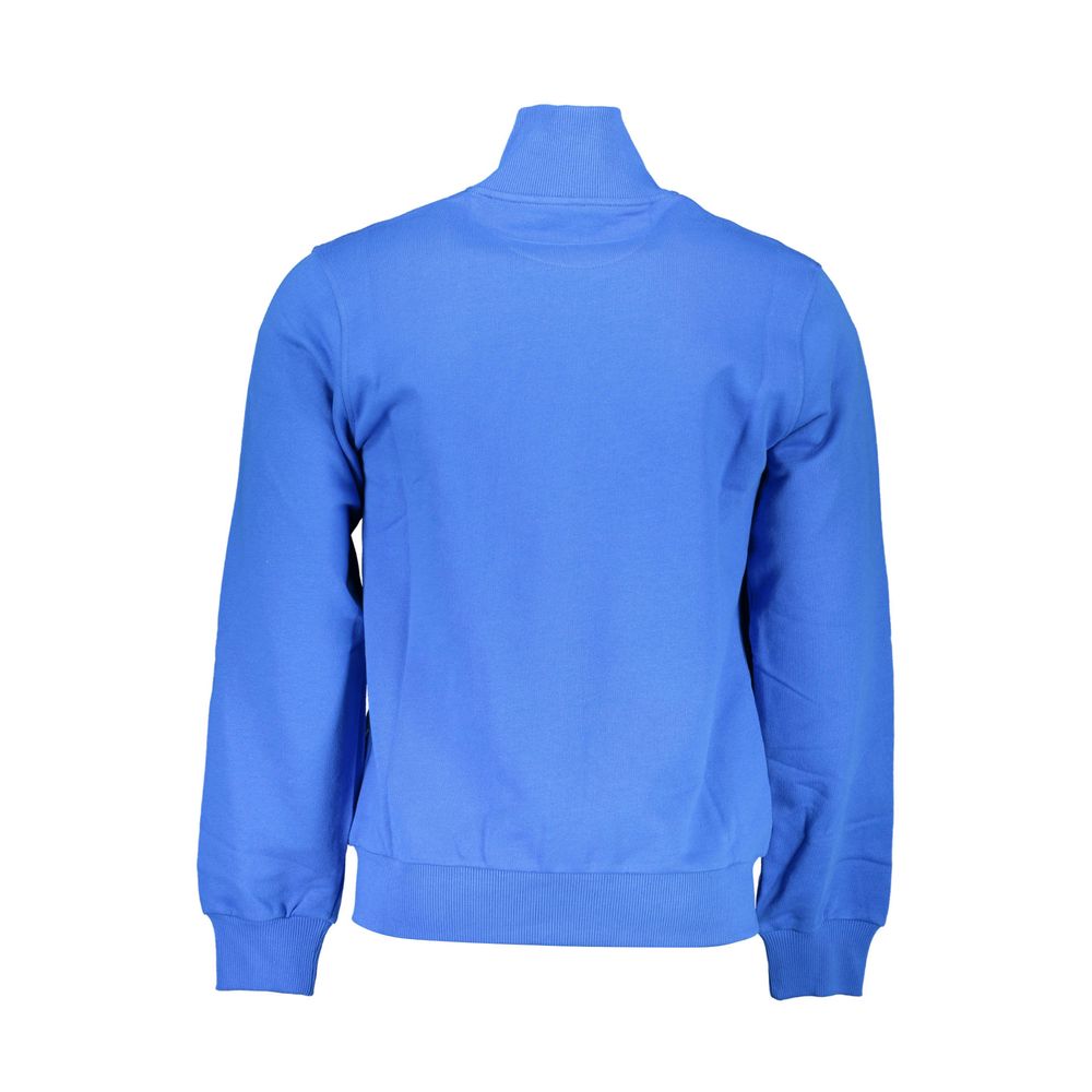 La Martina Blue Cotton Men Sweater-La Martina-XL-Urbanheer