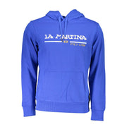 La Martina Blue Cotton Men Sweater-La Martina-S-Urbanheer