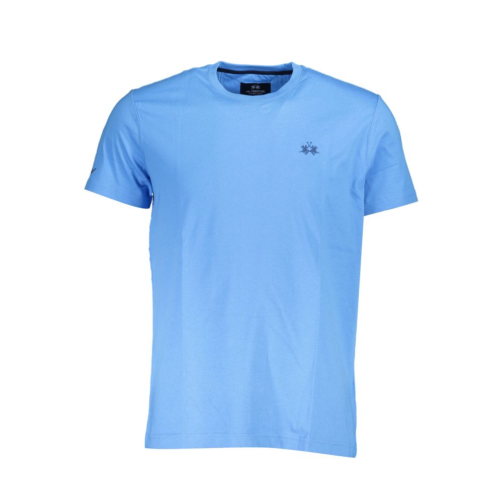 La Martina Blue Cotton Men T-Shirt-La Martina-M-Urbanheer
