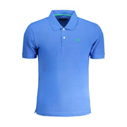 La Martina Blue Cotton Polo Shirt-La Martina-S-Urbanheer