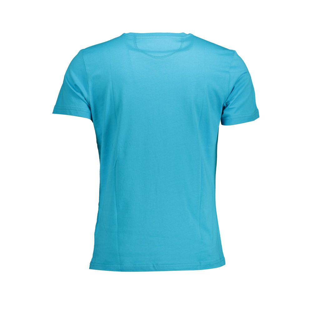 La Martina Blue Cotton T-Shirt-La Martina-XXL-Urbanheer