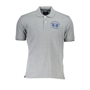 La Martina Brown Cotton Men Polo Shirt-La Martina-S-Urbanheer