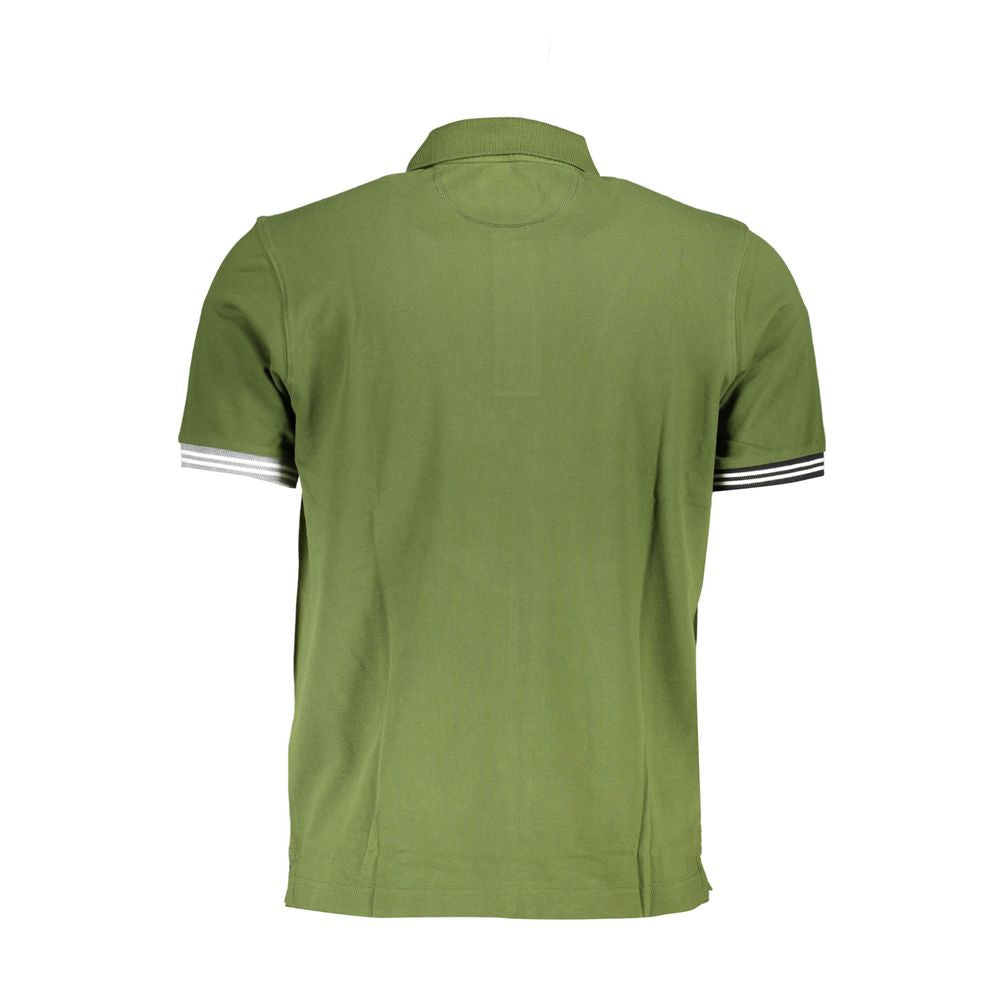 La Martina Chic Green Cotton Blend Polo Shirt-La Martina-S-Urbanheer