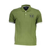 La Martina Chic Green Cotton Blend Polo Shirt-La Martina-S-Urbanheer