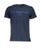 La Martina Elegant Blue Crew Neck Cotton Tee-La Martina-XL-Urbanheer