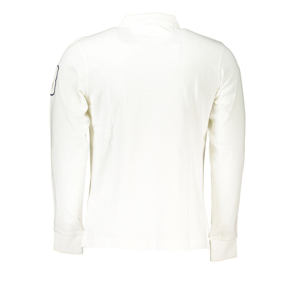 La Martina Elegant Long Sleeved White Polo-La Martina-XXL-Urbanheer