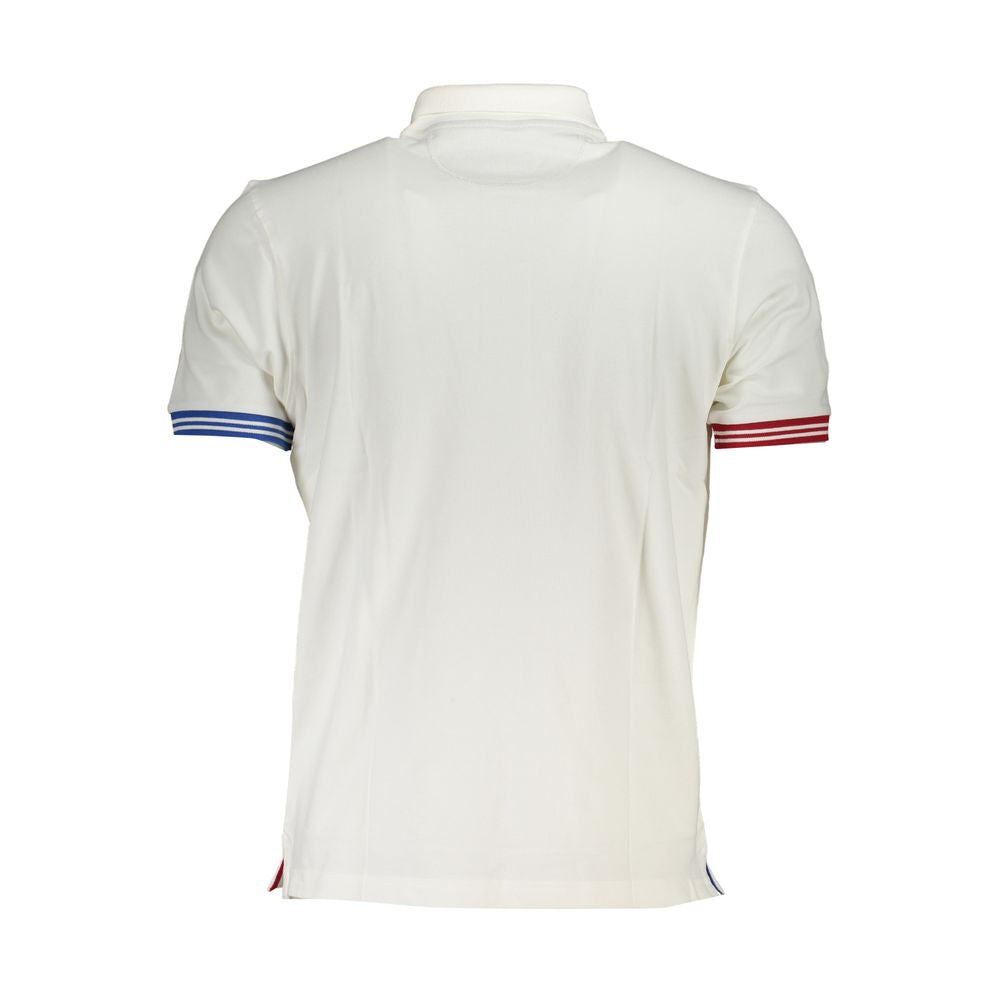 La Martina Elegant White Polo with Contrast Details-La Martina-XL-Urbanheer