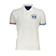 La Martina Elegant White Polo with Contrast Details-La Martina-XL-Urbanheer