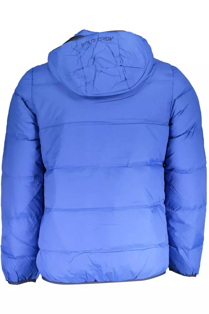 La Martina Elite Blue Jacket with Detachable Hood-La Martina-XXL-Urbanheer