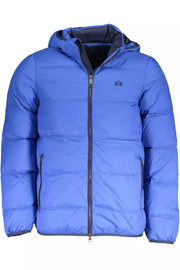 La Martina Elite Blue Jacket with Detachable Hood-La Martina-XXL-Urbanheer