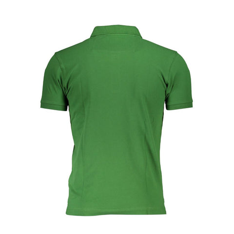 La Martina Green Cotton Men Polo Shirt-La Martina-XL-Urbanheer