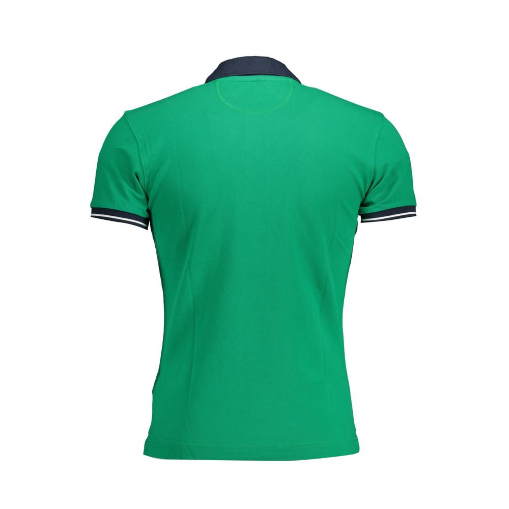 La Martina Green Cotton Men Polo Shirt-La Martina-XXL-Urbanheer