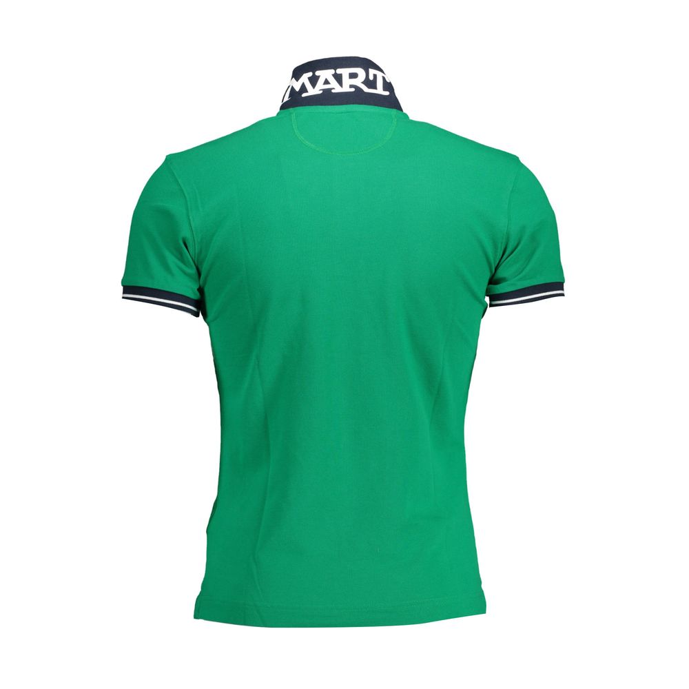 La Martina Green Cotton Men Polo Shirt-La Martina-XXL-Urbanheer