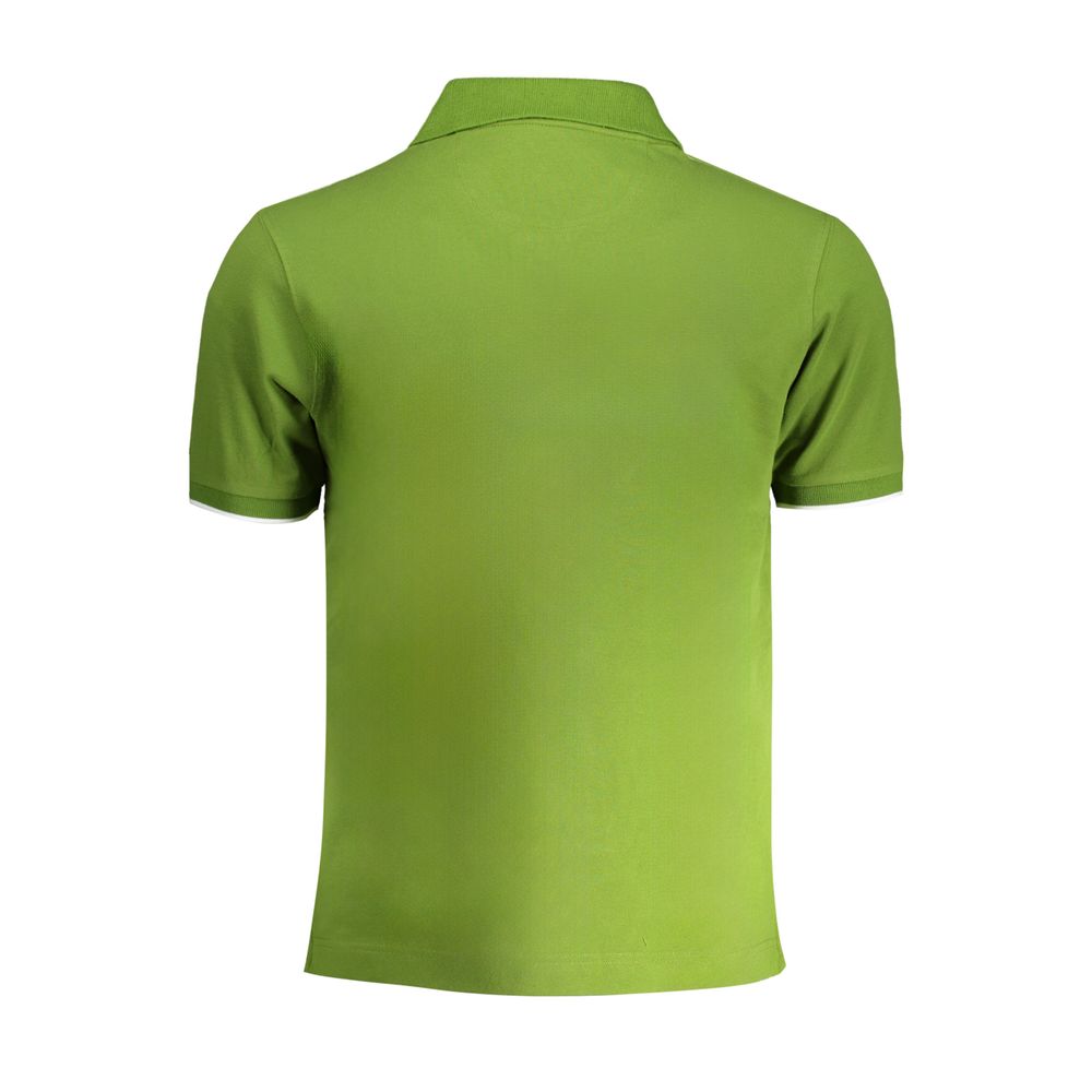 La Martina Green Cotton Polo Shirt-La Martina-M-Urbanheer