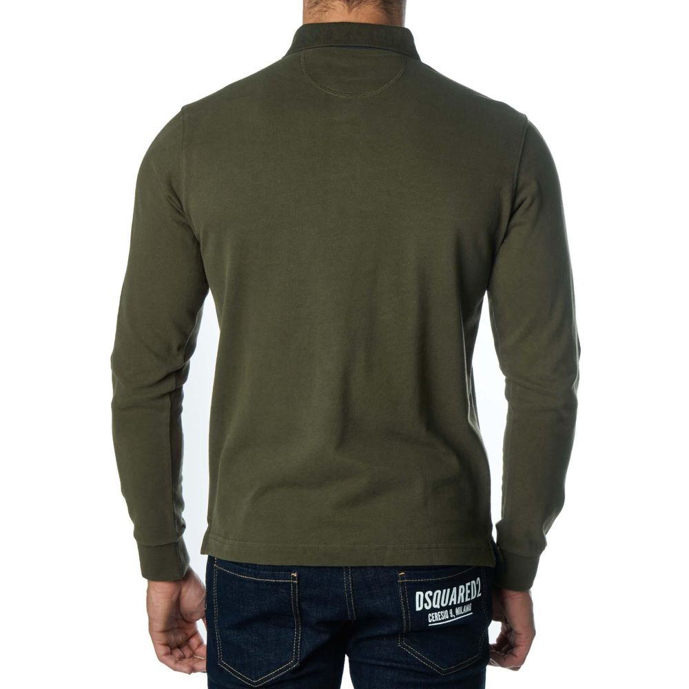 La Martina Green Cotton Polo Shirt-La Martina-S-Urbanheer