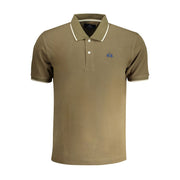 La Martina Green Cotton Polo Shirt-La Martina-S-Urbanheer