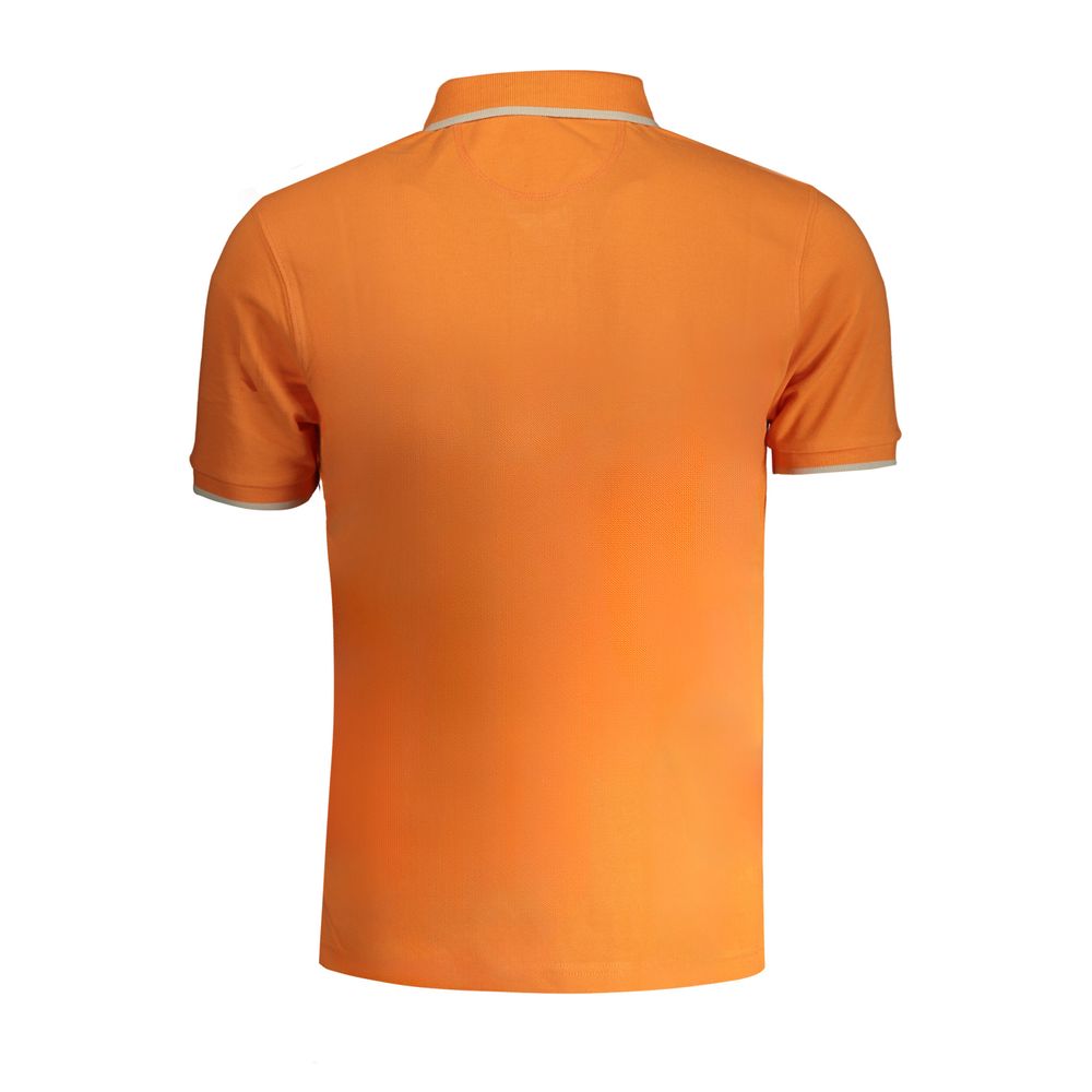 La Martina Orange Cotton Polo Shirt-La Martina-S-Urbanheer