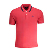 La Martina Red Cotton Polo Shirt-La Martina-M-Urbanheer