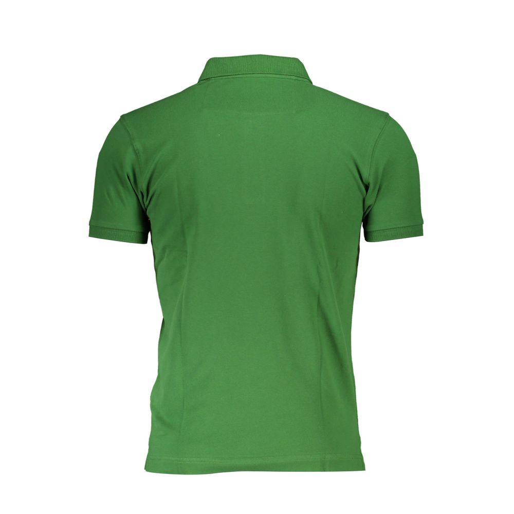 La Martina Sleek Green Slim Fit Polo with Contrast Detail-La Martina-XL-Urbanheer