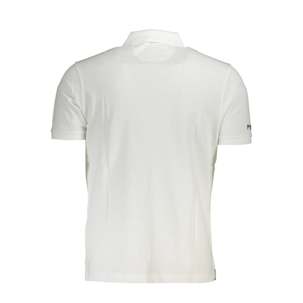 La Martina White Cotton Men Polo Shirt-La Martina-M-Urbanheer