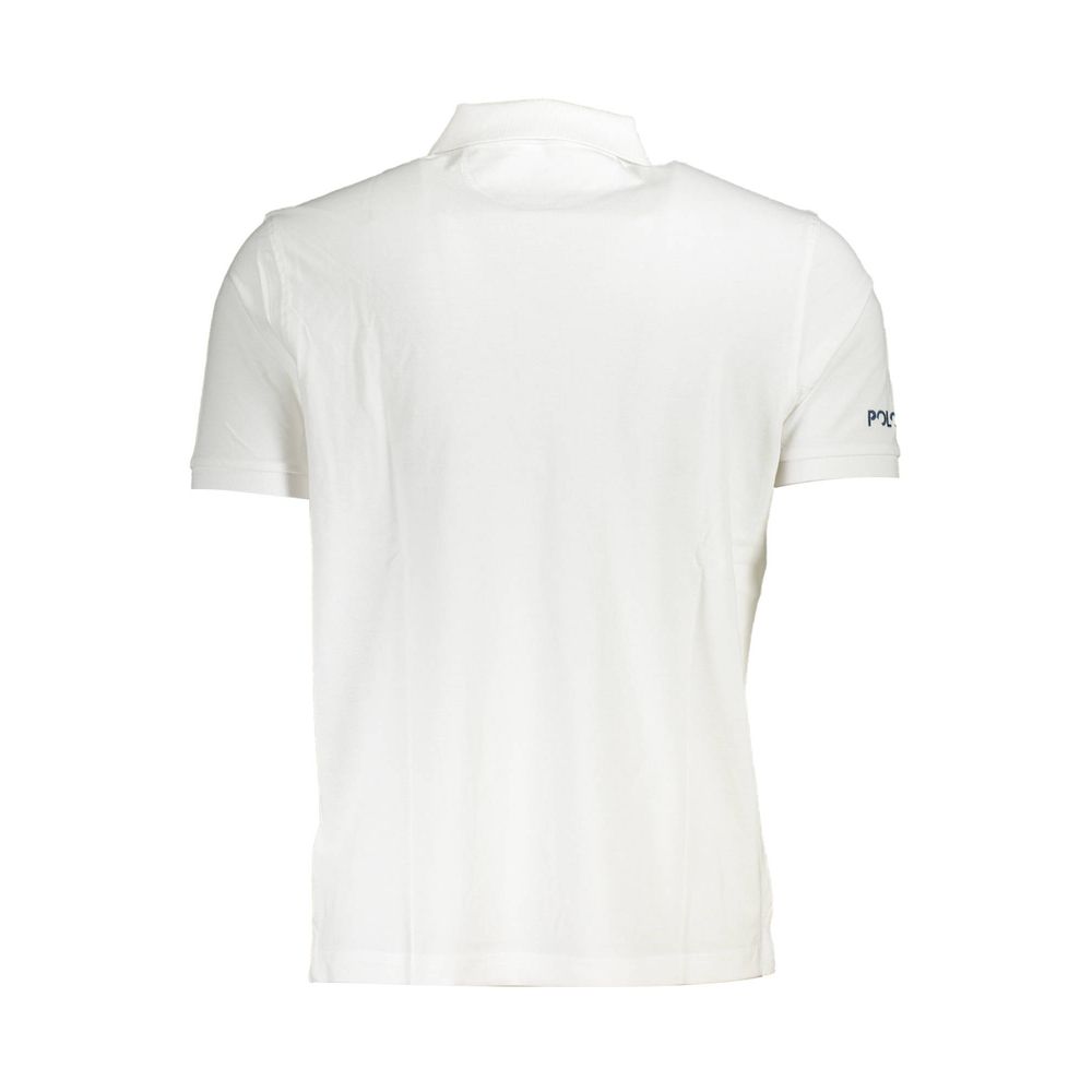 La Martina White Cotton Men Polo Shirt-La Martina-M-Urbanheer