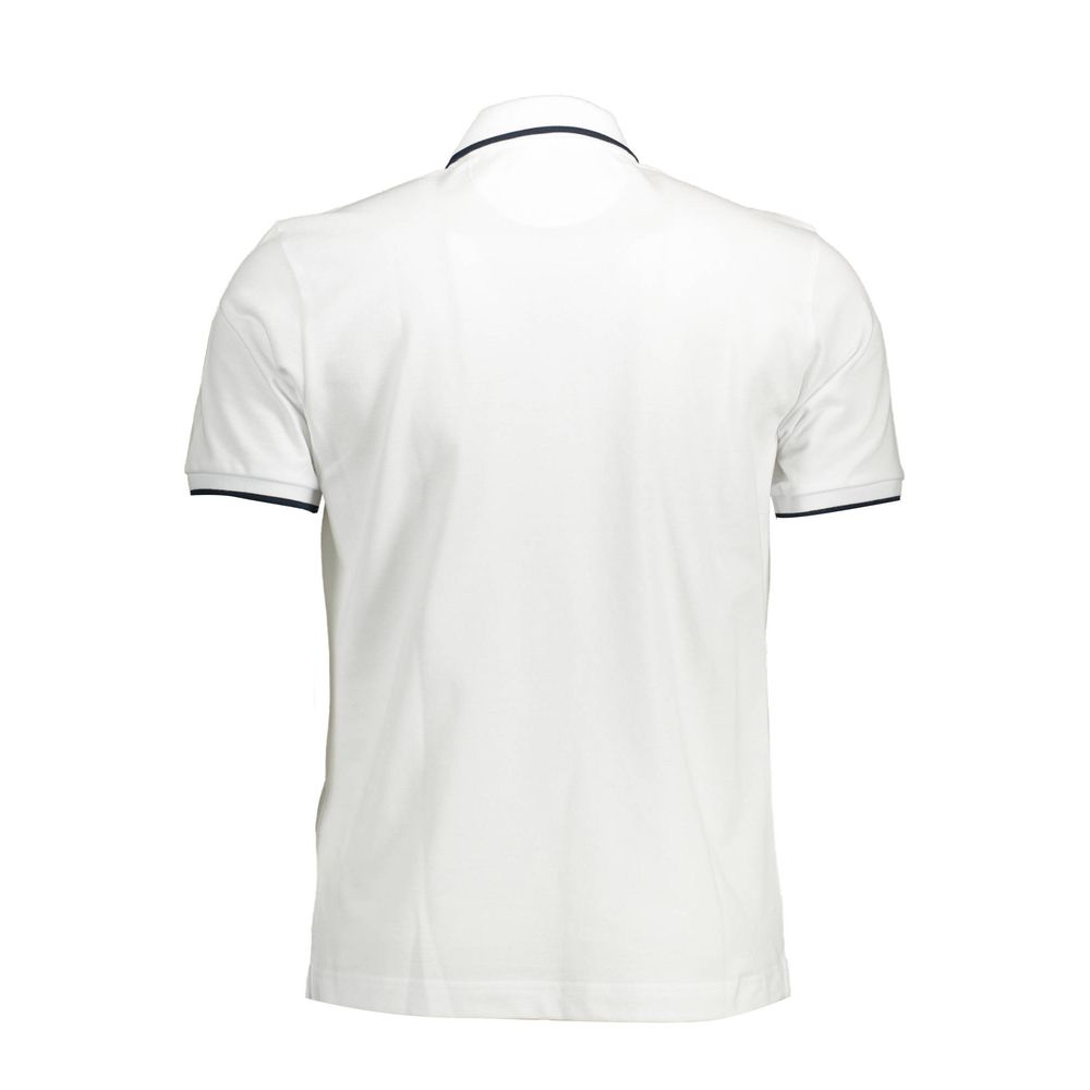 La Martina White Cotton Men Polo Shirt-La Martina-M-Urbanheer