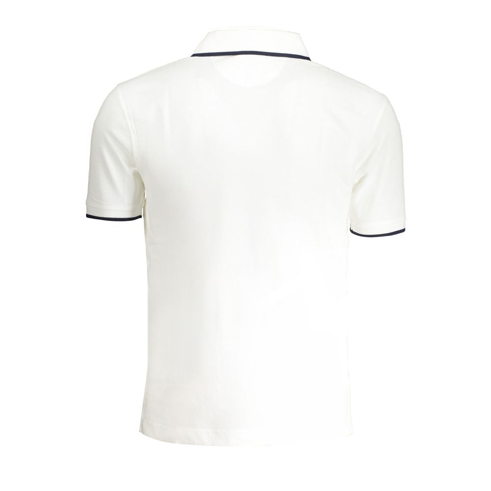 La Martina White Cotton Men Polo Shirt-La Martina-M-Urbanheer
