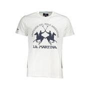 La Martina White Cotton Men T-Shirt-La Martina-M-Urbanheer